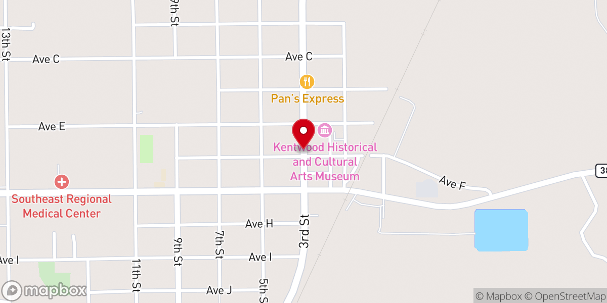 Map showing location of Kentwood