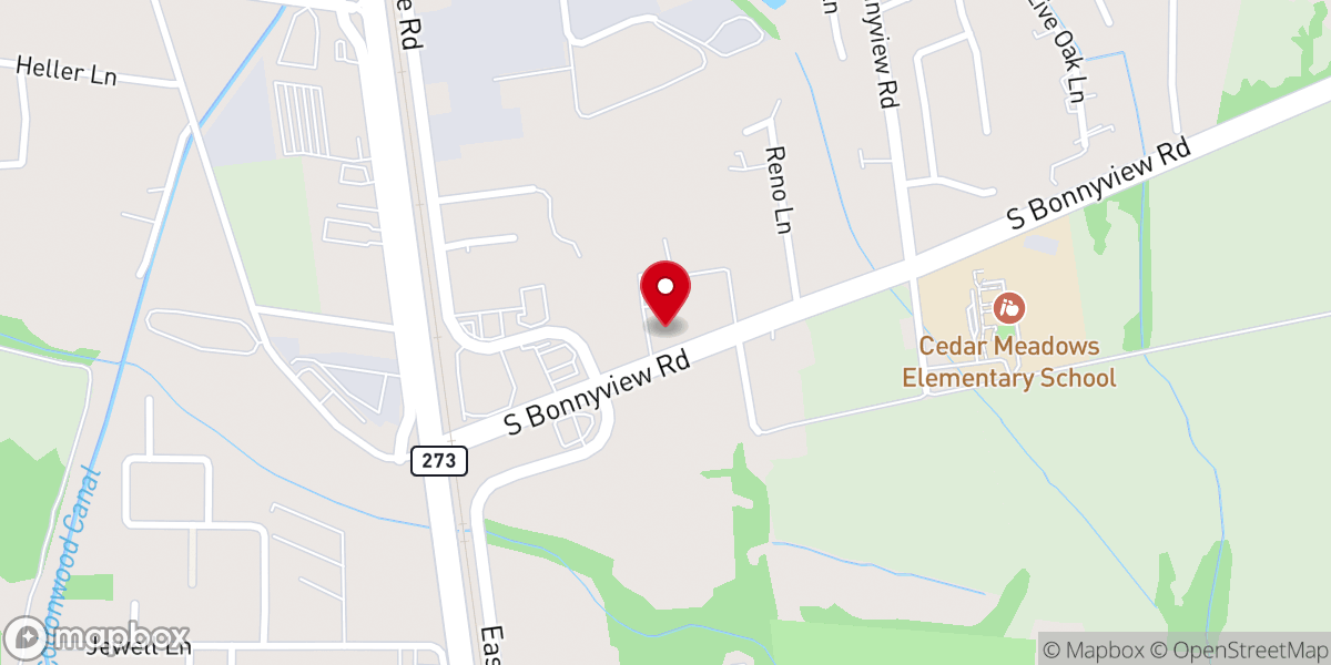 Map showing location of Faith Community Church Redding