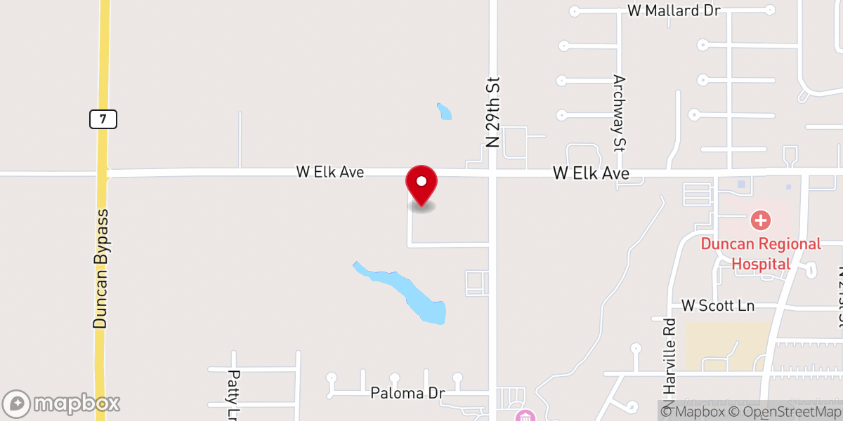 Map showing location of Bible Baptist Church