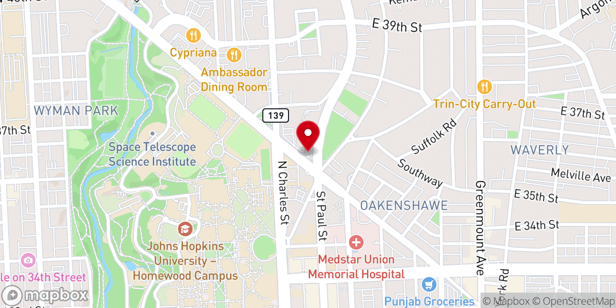 Map showing location of Cathedral of the Incarnation