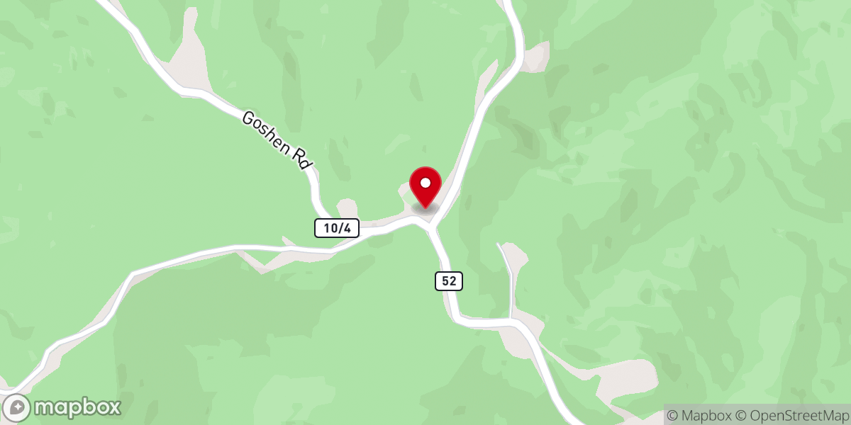 Map showing location of Pleasant Hill Church