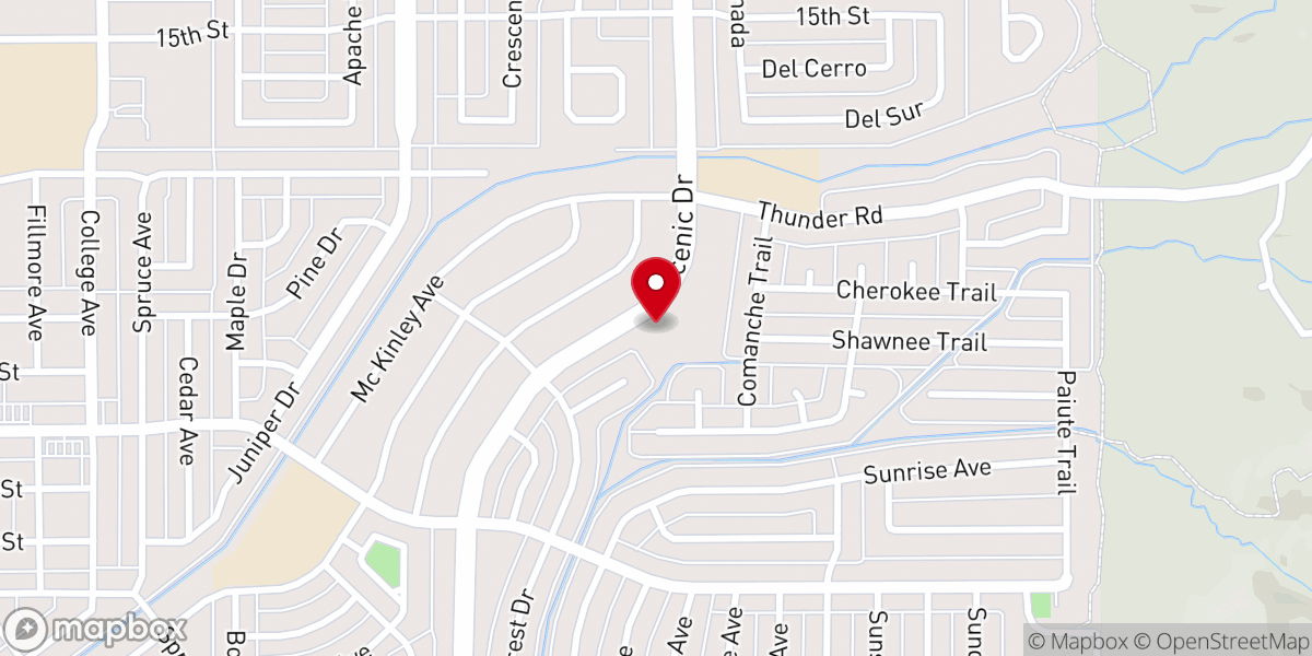 Map showing location of Bethel Baptist Tots Preschool
