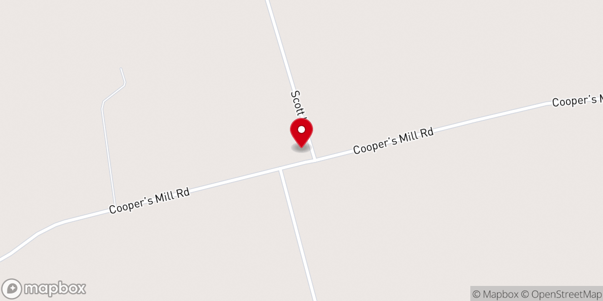 Map showing location of New Zion Church