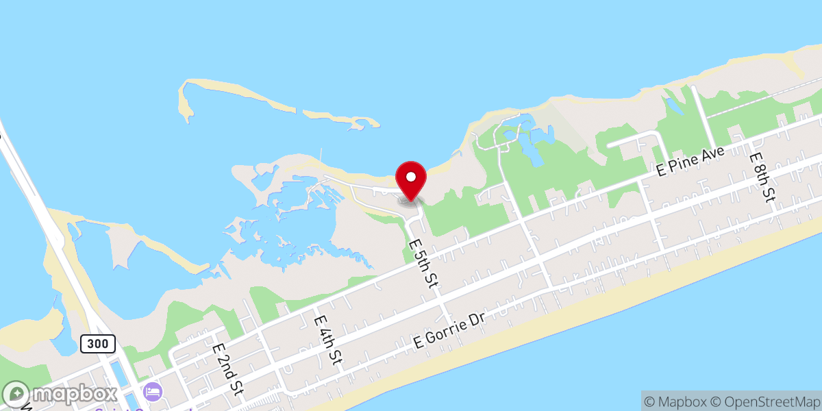 Map showing location of First Baptist Church of Saint George Island