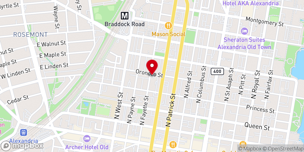 Map showing location of Community Presbyterian Church