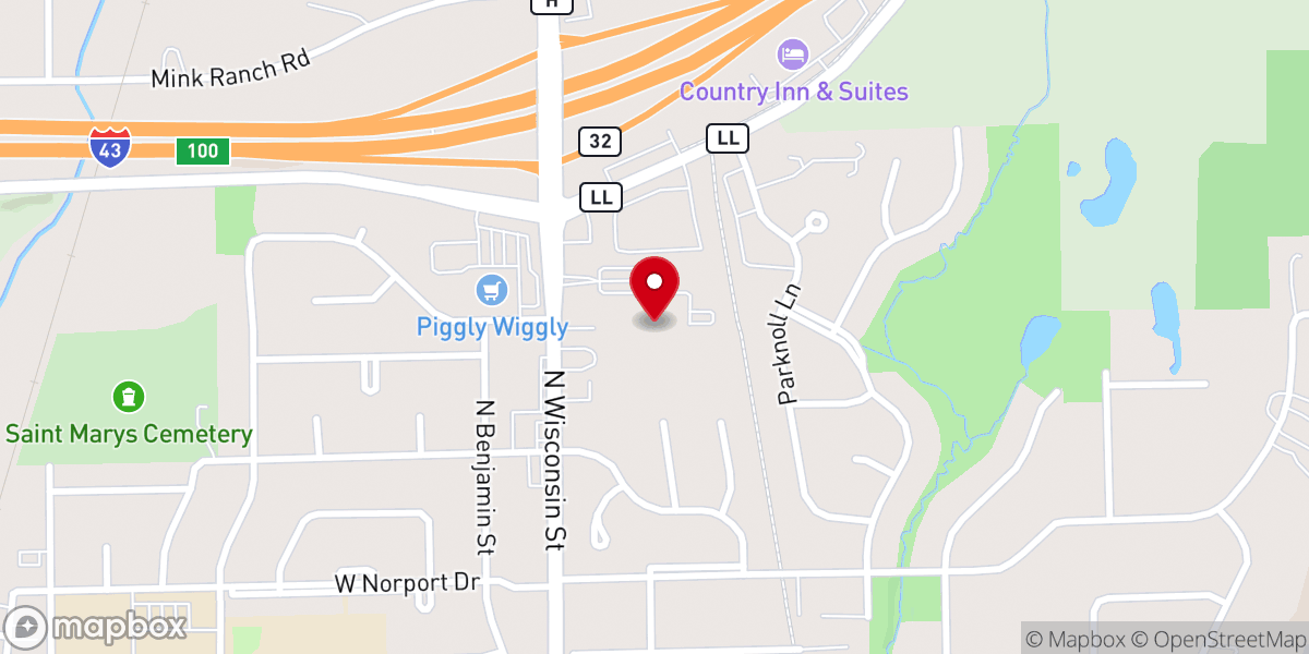 Map showing location of St. John XXIII Catholic School