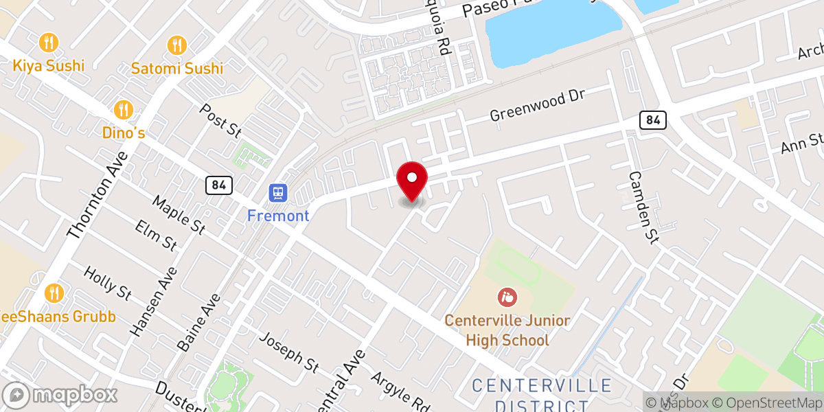 Map showing location of St. Christina Orthodox Church
