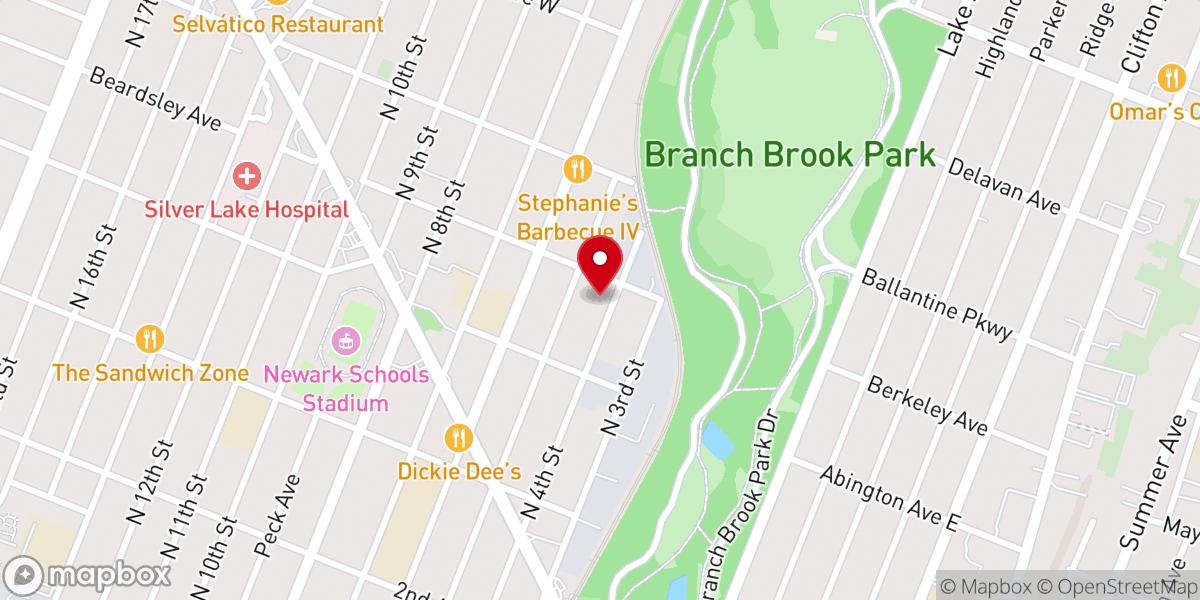 Map showing location of Mars Hill Baptist Church