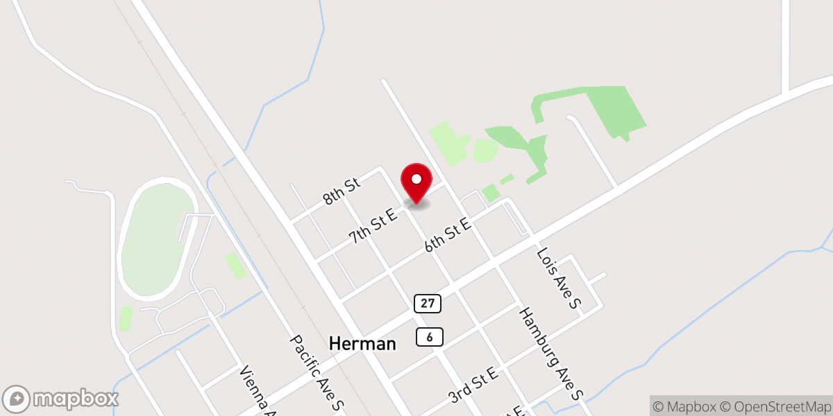 Map showing location of Eden Reformed Church