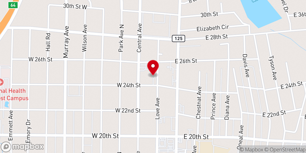 Map showing location of Saint Annes Episcopal Church