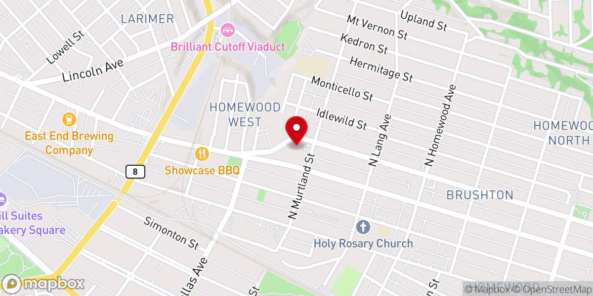 Map showing location of Shiloh Community Baptist Church
