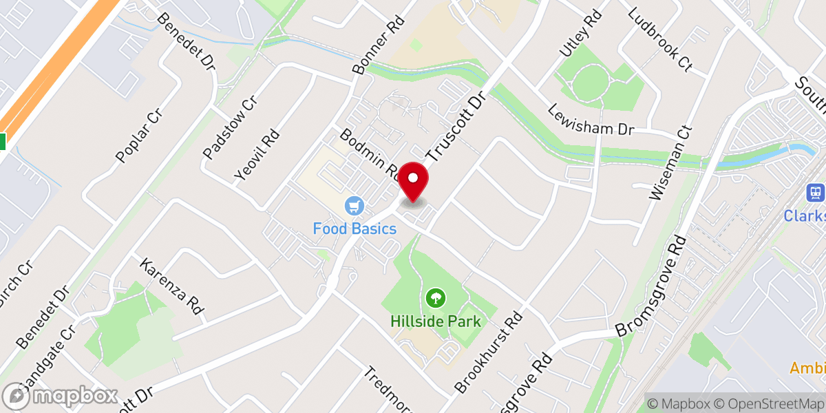 Map showing location of Park Royal Bible Church