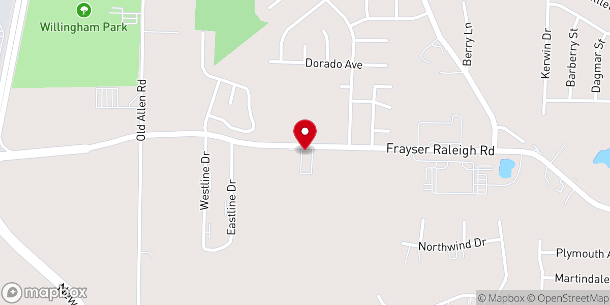 Map showing location of New Dimension Christian Community Church and Outreach Ministries Inc