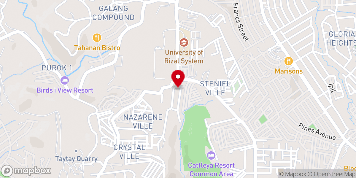 Map showing location of Seventh-day Adventist Church Antipolo City