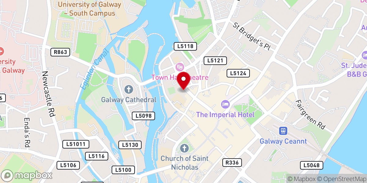 Map showing location of Franciscan Friary