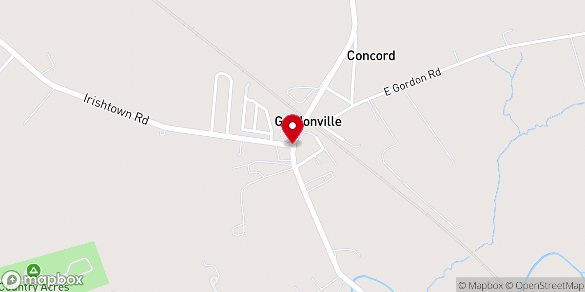 Map showing location of Handyman Ministries