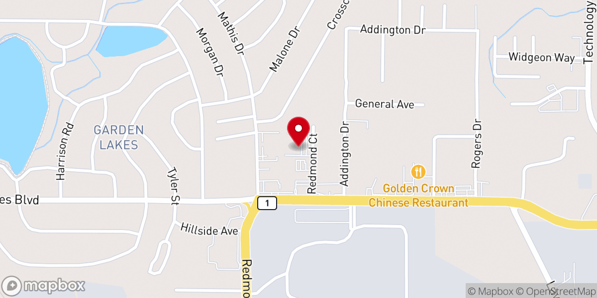 Map showing location of Renovation Church