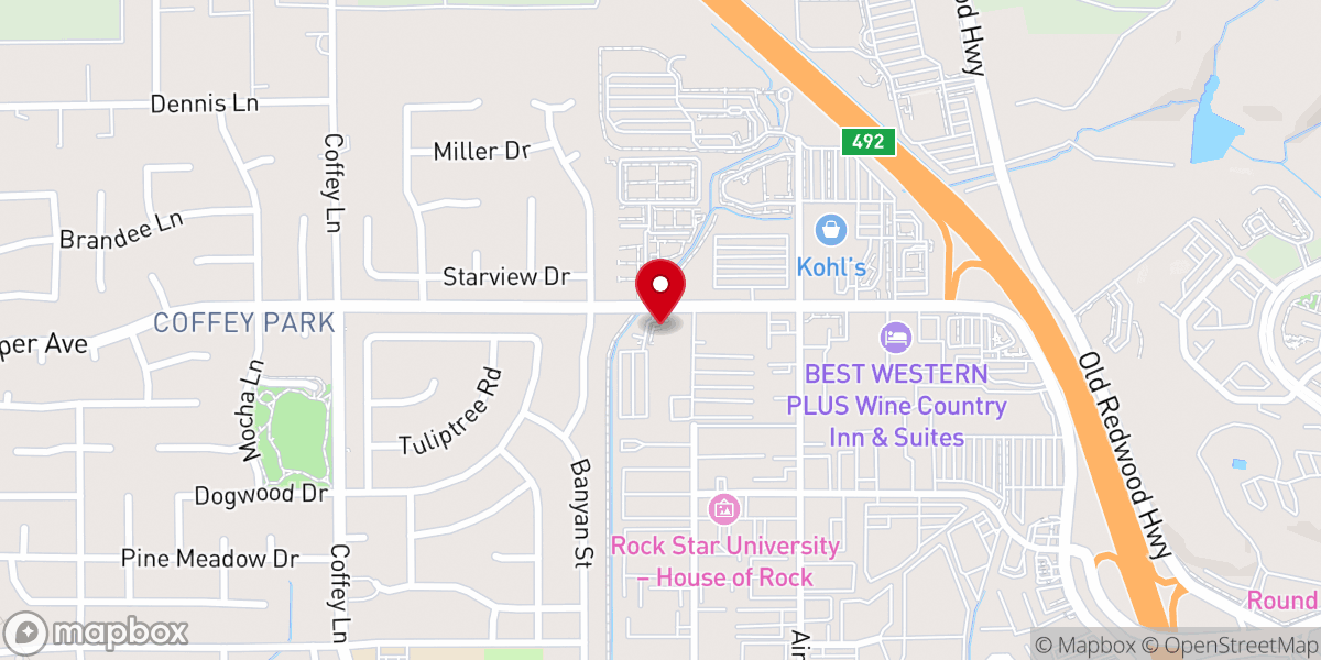 Map showing location of Christian Family Fellowship Church of Santa Rosa
