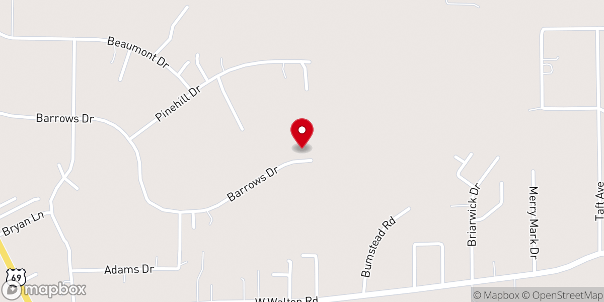 Map showing location of God's House