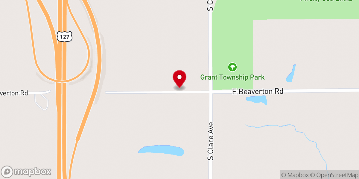 Map showing location of Old Time Missionary Baptist Church