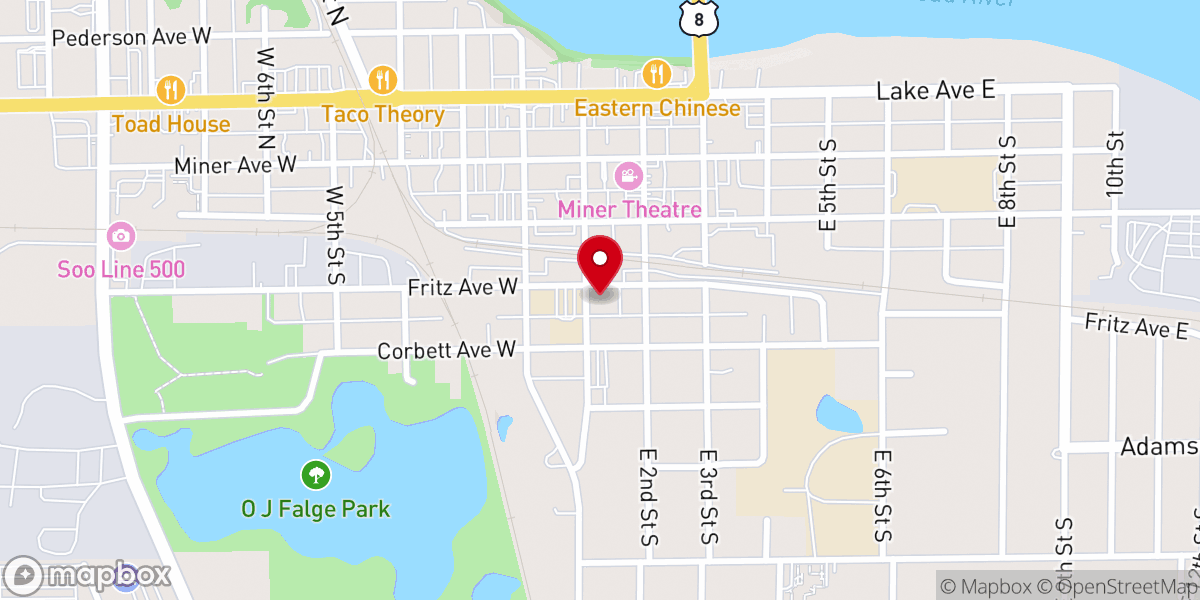 Map showing location of Hope Lutheran Church Food Pantry - Food Distribution Center