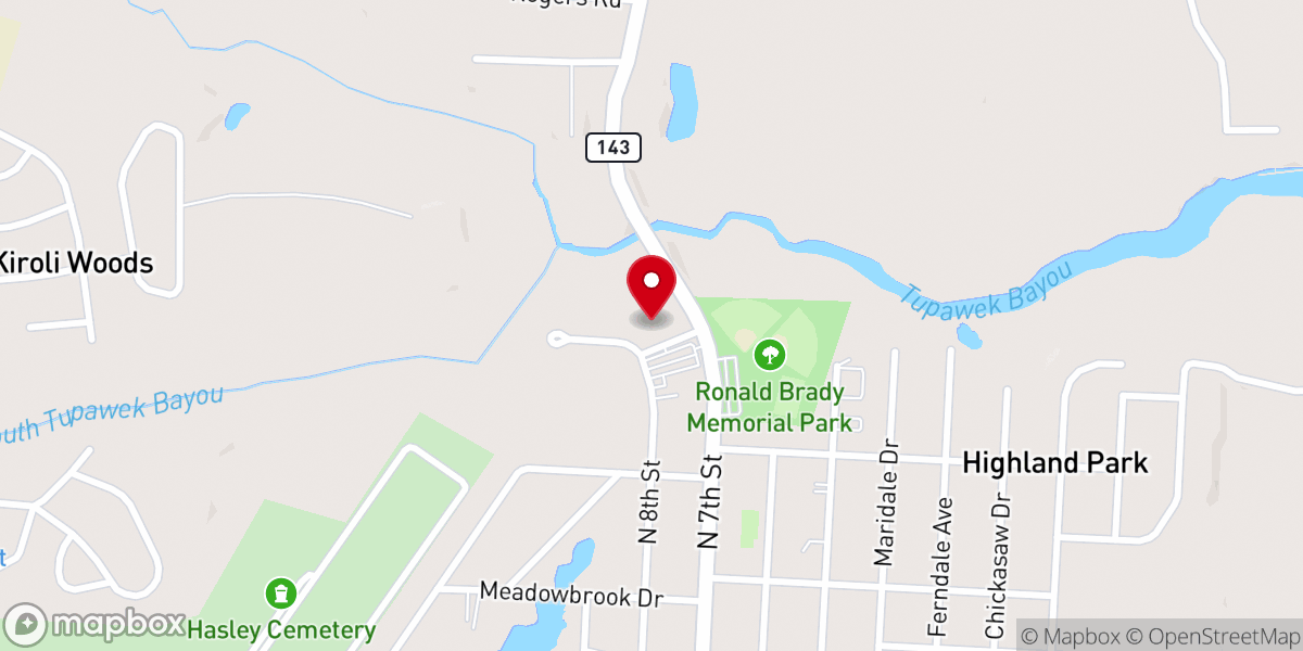 Map showing location of White's Ferry Rd. Church of Christ - Food Distribution Center