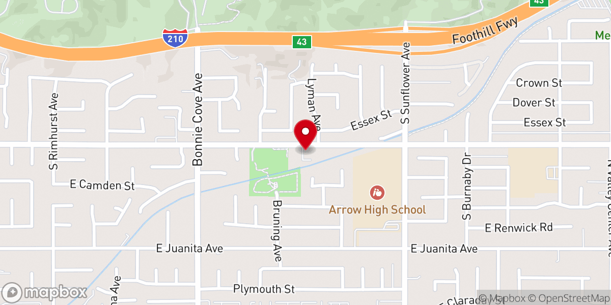 Map showing location of First Evangelical Methodist