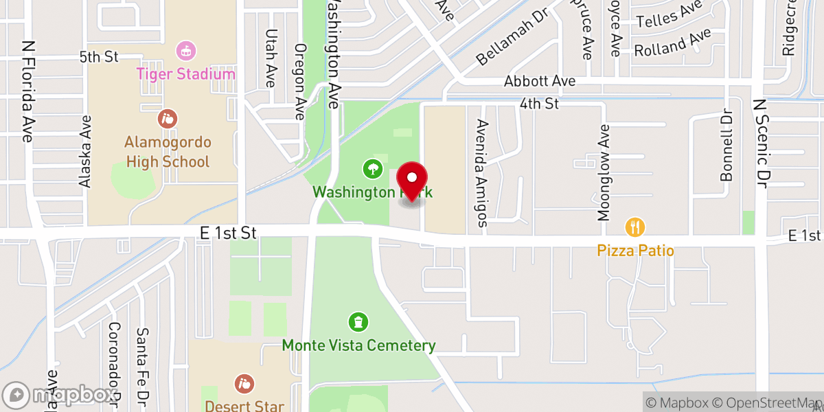 Map showing location of Central Church of Christ