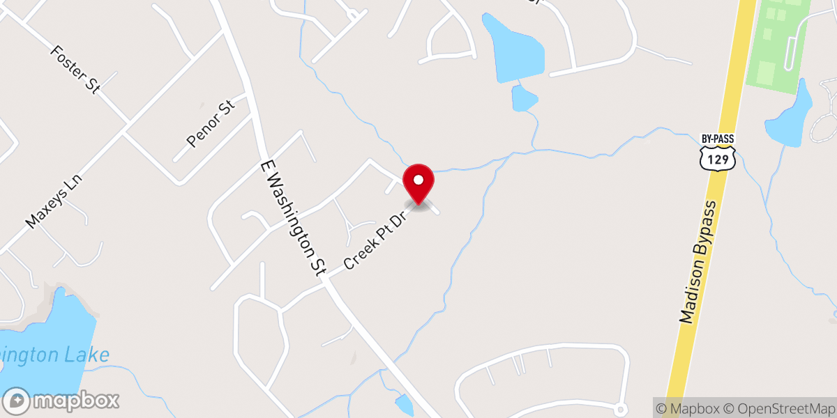 Map showing location of Rehoboth Church of God in Christ