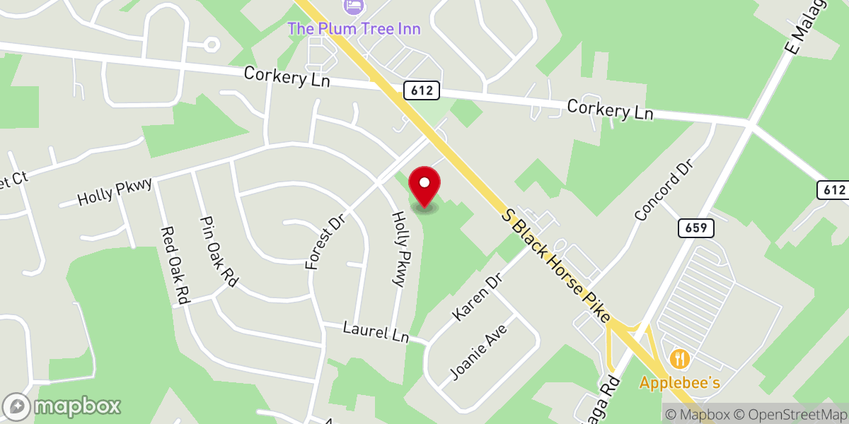 Map showing location of Christian Meditation Center