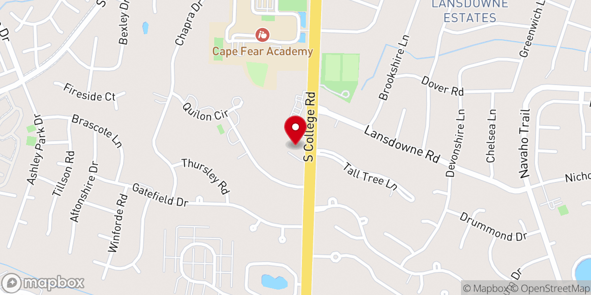 Map showing location of Christ Our Hope Anglican Church