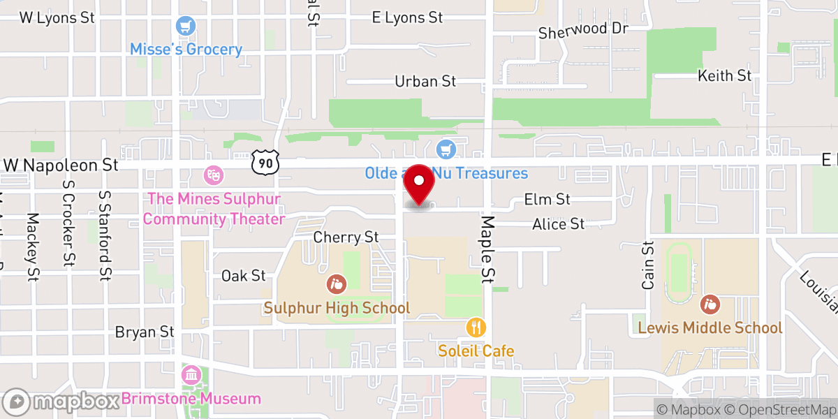 Map showing location of Pleasant Green Baptist Church