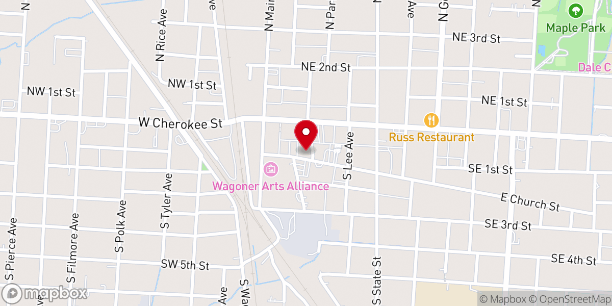 Map showing location of United States Postal Service