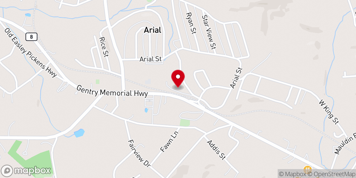 Map showing location of Covenant Reformed Baptist Church