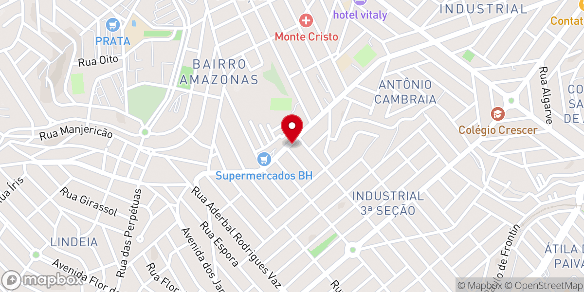 Map showing location of Igreja Pentecostal Move Espírito