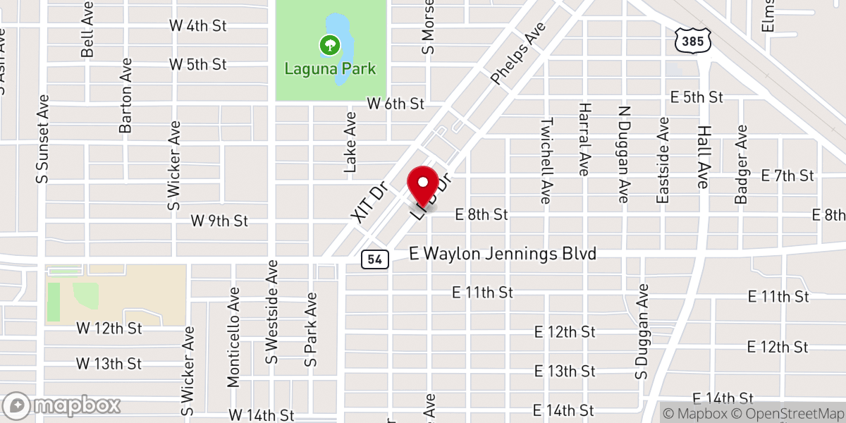 Map showing location of Nazarene Church