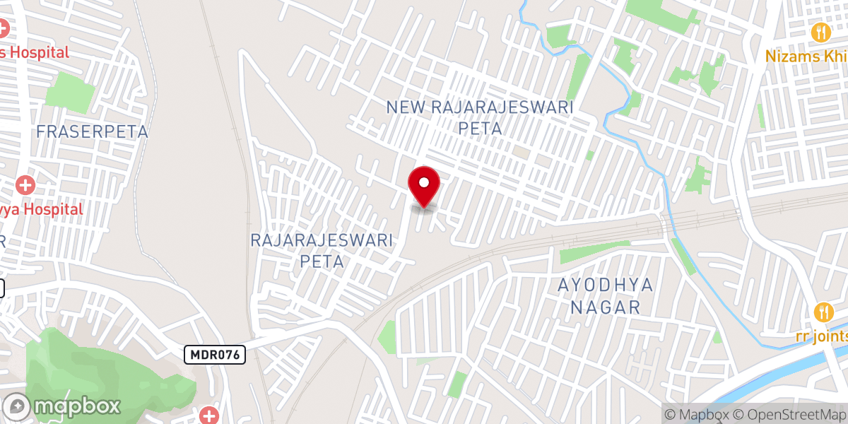Map showing location of RCM Amalodbhavi Matha Church