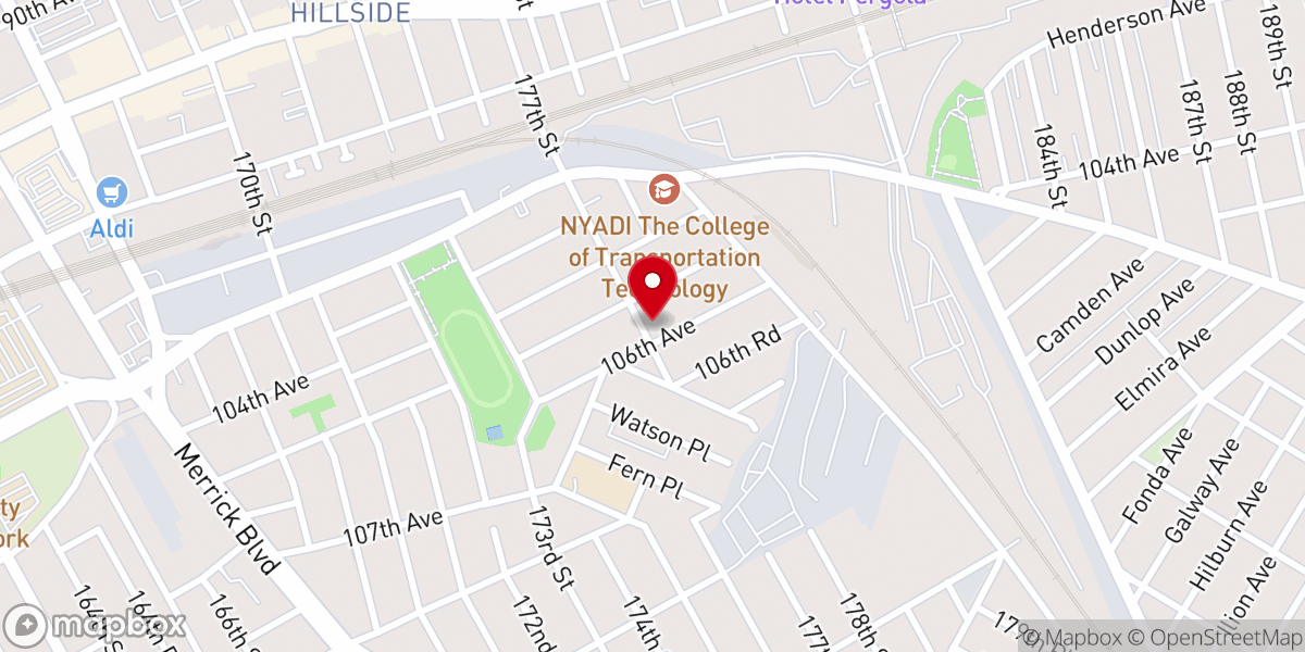 Map showing location of Annoitted Praise & Worship Center