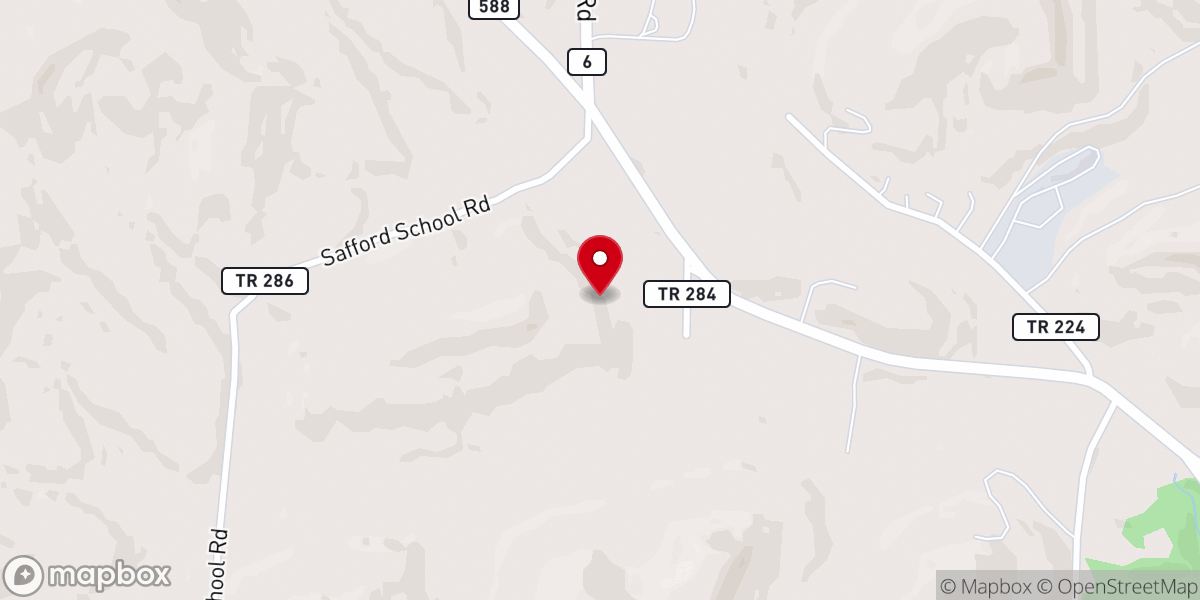Map showing location of Central Christian Church