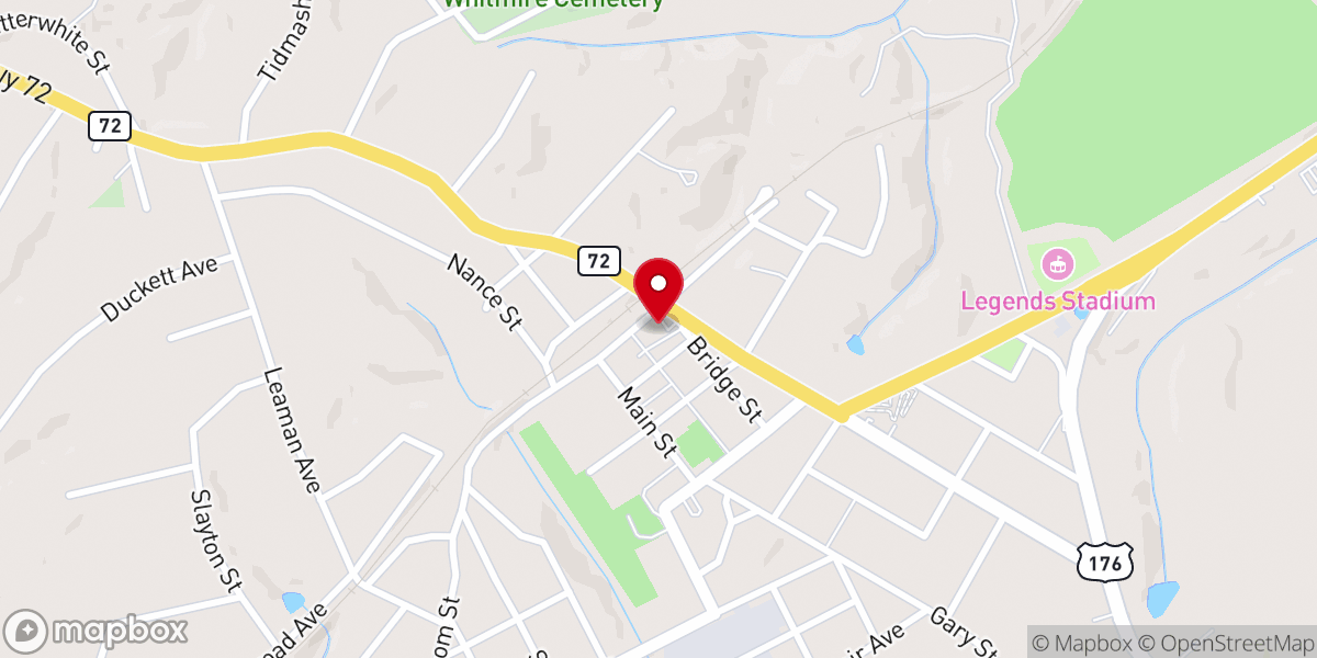 Map showing location of Western Union Money Order Only