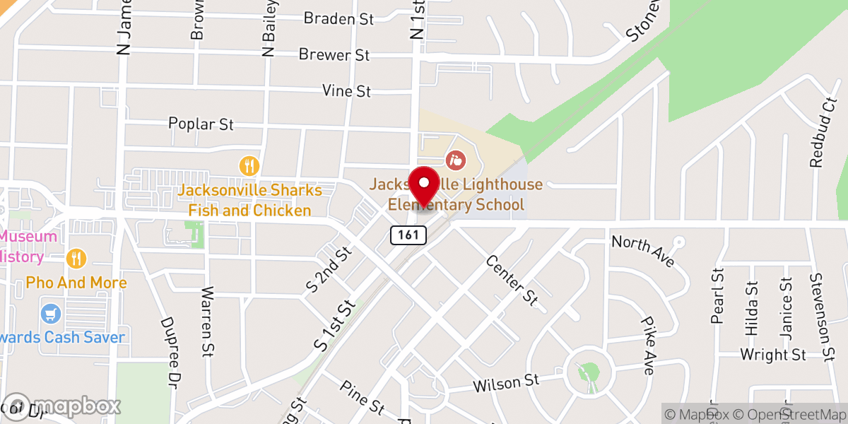Map showing location of Living Water Apostolic Ministries