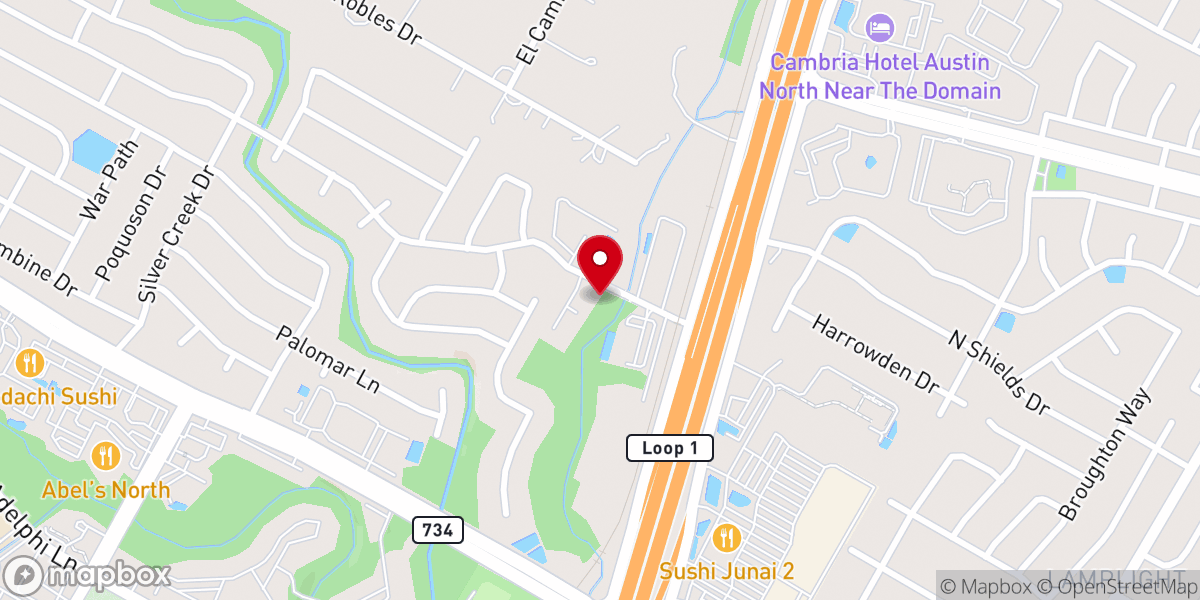 Map showing location of St. Francis Anglican Church