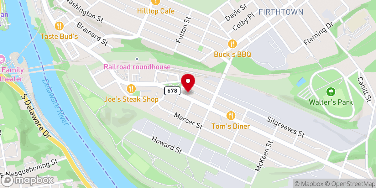 Map showing location of Catholic Charities, Diocese Of Metuchen - Food Distribution Center