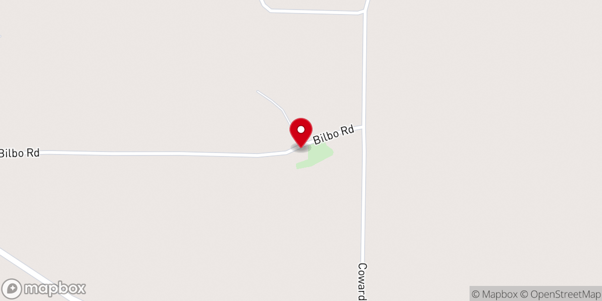 Map showing location of Pleasant Gift MB Baptist Church