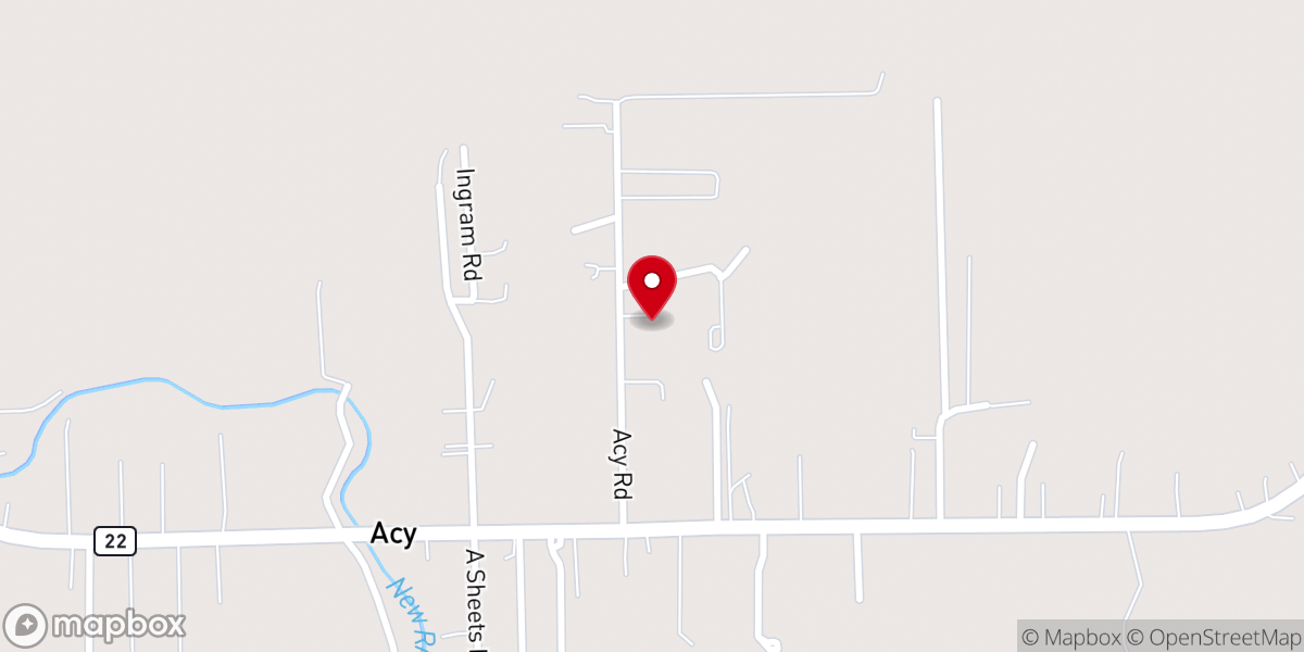 Map showing location of Liberty Baptist Church of St. Amant
