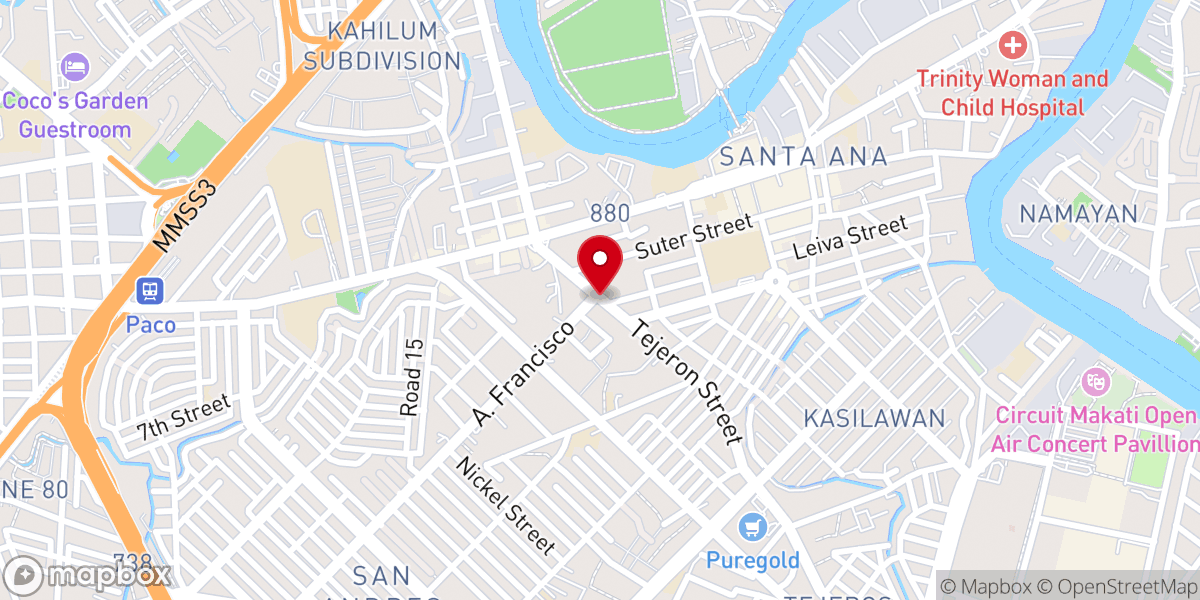 Map showing location of Victory Church International Christian Ministries