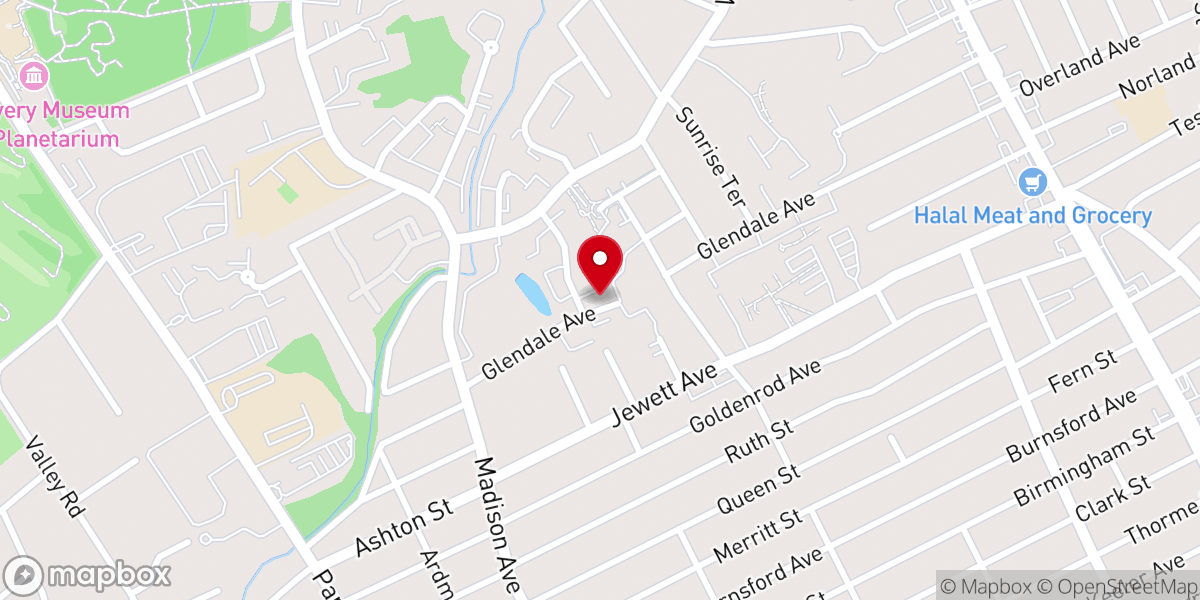 Map showing location of Faithwork Global