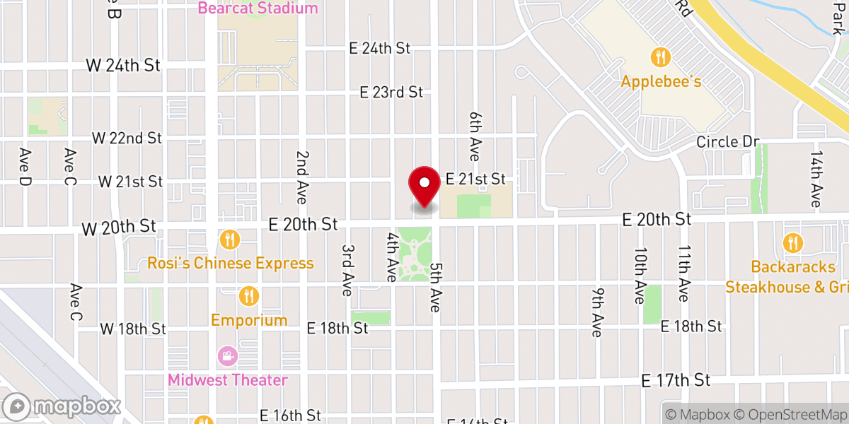 Map showing location of Turning Point Apostolic