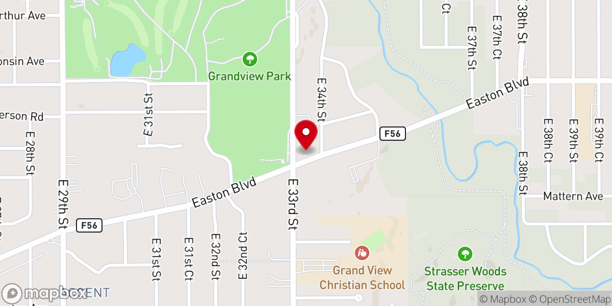 Map showing location of St Joseph's Catholic Church