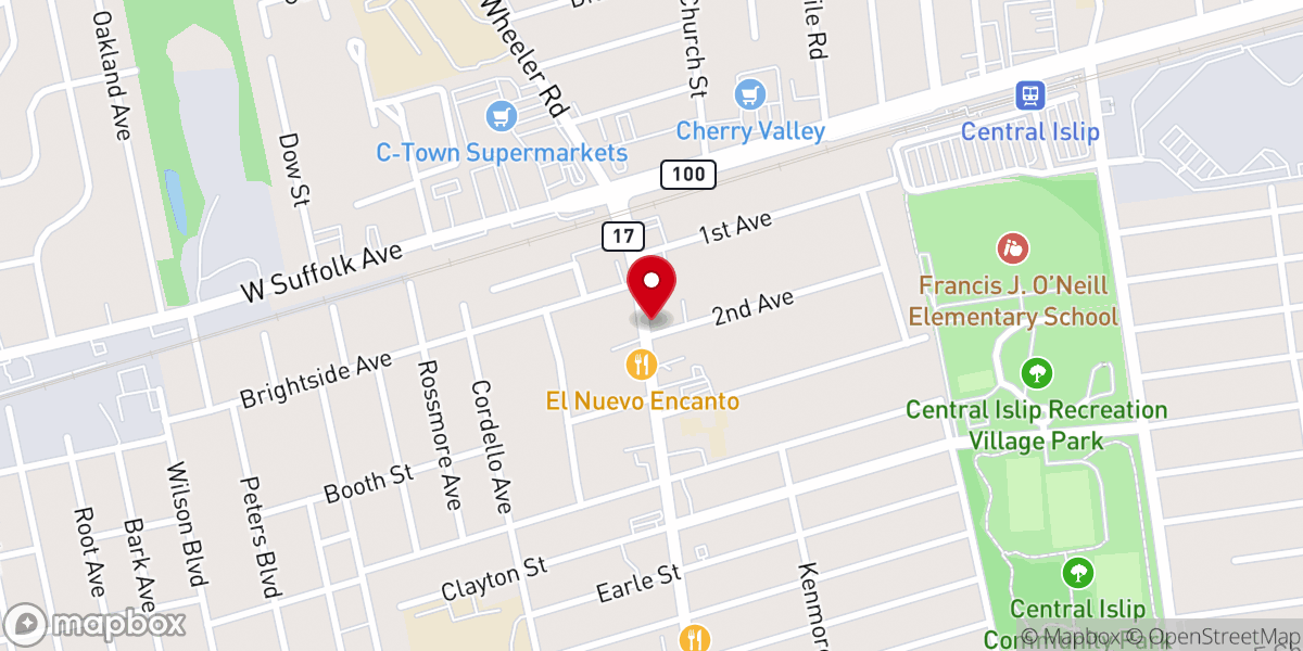Map showing location of Brentwood Spanish Seventh-Day Adventist Church